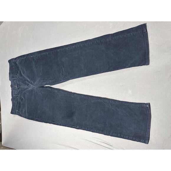 Levis 514 Corduroy Pants Mens Size 38x32 Navy Blue Straight Leg White  Tab C33 - Picture 1 of 7